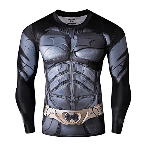 L&H Men's Super Body Riding shirts sweat-free Quick-dry Compression Long Sleeve Shirt