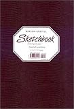 Sketchbook/ Burgandy Lizard cover 8 1/4 x 11