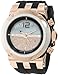 MULCO Blue Marine Women’s Watch Quartz Multifunctional Movement Stainless Steel and Silicone Band Premium Analog Display Swarovski Tones and Rose Gold Accents Water Resistant