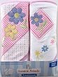 2-Pack Large Patch Hooded Towels, Pink