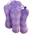 Jaci's Gem Collection By Luco Sport Pink Diamond White Argyle Golf Head Cover Set of 4