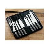 11PC CHEFS KNIFE SET IN FOLDAWAY PVC COATED NYLON SLEEVE