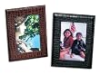 Croco-textured Cowhide Croco Leather 4 x 6 Picture Frame