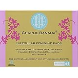 Charlie Banana Reusable Feminine Pads Regular White, White