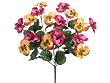 12 Bushes of 19" Artificial Pansy X8