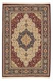 6'0 x 9'6 Capel Severn Manor Heriz - 600 Cream-Navy Rectangular