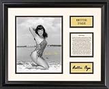 Bettie Page - Beach Kneeling - Framed 7 x 9 Photograph