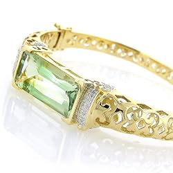 Pink Tourmaline Diamond Bangle