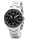 Swiss Code Red Mach 1 Shiny Black Chronograph for Him Swiss Made