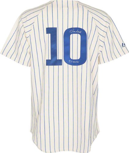 Ron Santo Chicago Cubs Autographed 1969 Throwback Jersey w/ Inscription 