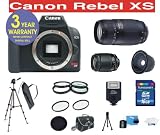 Cheap Canon EOS Rebel XS 1000D Black SLR 10.1 MP Digital Camera with Tamron 28-80mm f/3.5-5.6 Aspherical Lens + Tamron 75-300 f/4-5.6 LD Lens + .42x Wide Angle Lens with Macro + +1, +2, +4, +10 4 Piece Macro Close Up Kit + 16 GB Memory Card + Multi-Coated UV Filter (2) + Multi-Coated Polarizer Filter + Digital Slave Flash + 50 