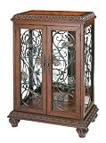 Hillsdale Grand Estates Mirror-Back Display Cabinet, Brown/Cherry