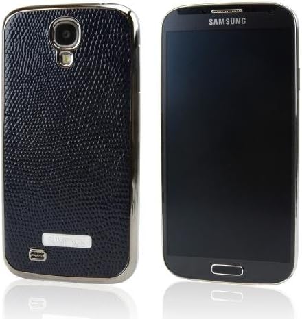 Galaxy S4 Case, SlimPack¬ [Dark Navy Blue] [Genuine Leather] Ultra Slim Replacement Battery Door Case Cover for Samsung Galaxy S4 / SIV (2013)