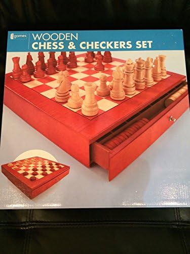 Wooden Chess and Checkers Set