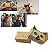 3Csmart Cardboard Kit 2.0 3D VR Virtual Reality DIY Glasses with Headband for 3D Movies and Games Compatible with 3.5