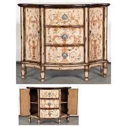Booth Harbor Hand Painted Sideboard 39"w Wood Chest Cabinet