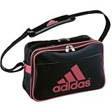 adidas エナメルショルダーバッグ《Mサイズ》アディダス スポーツ・カジュアルBAG 〔Z7678-E37812〕 ブラック/マジックピンクS10