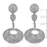 14K White Gold 1.25 Carat Diamond Dangle Earrings