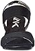 Anne Klein Sport Women's Lorcan Fabric Wedge Sandal,Black/Black,11 M US