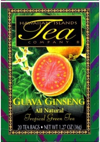 Hawaiian Value Pack Islands Tea Guava Ginseng Green 4 Boxes