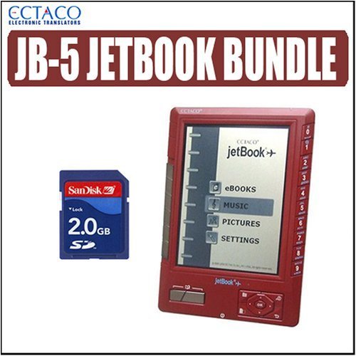 Ectaco JB-5 Jetbook E-Book Reader + SD card