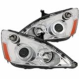 Anzo USA 121047 Honda Accord Projector with Halo Chrome Headlight Assembly - (Sold in Pairs)