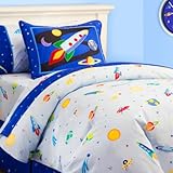 Olive Kids Out of This World Cotton Duvet Cover, Twin