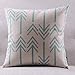 DECORLUTION Cotton Linen Decorative Throw Pillow Case Cushion Cover ( Retro Blue Bold Arrows) 18