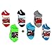 Disney Cars Boys 6 pk Socks ((shoe size: 10.5-4), McQueen & Mater 6-8)
