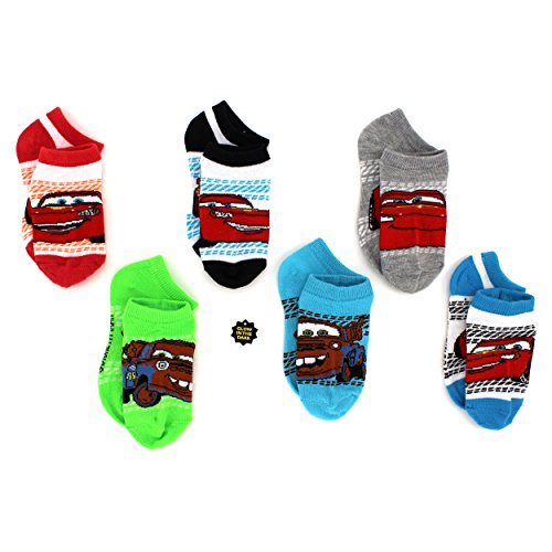 Disney Cars Boys 6 pack Socks (Toddler/Little Kid/Big Kid)