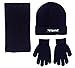 Sportoli Men's 3-Piece Knit Cold Weather Accessory Set Warm Pull On Hat Scarf and Gloves