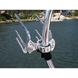 Aerial Kneeboard and Wakeboard Rack - Universal clamp - Polished Aluminum