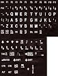 Large Print Key-Top English Keyboard Stickers for Computers, Non-Transparent White on Black..,