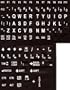 Large Print Key-Top English Keyboard Stickers for Computers, Non-Transparent White on Black..,