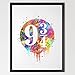 Dignovel Studios 11X14 Platform 9 3/4 Harry Potter Hogwarts Inspired Watercolor Nursery Art N331