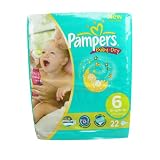 Pampers Baby-Dry Nappies Size 6 (Extra Large) x 22 Nappies