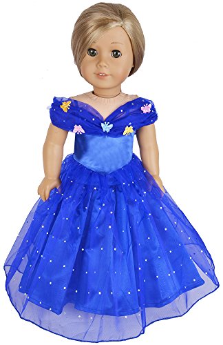 Ebuddy Halloween Costume Set Inspired By Cinderella Doll Clothes Dress Fits 18 Inch Doll