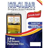 HTC ONE X (at&t) ICE-CLEAR(TM) Full-LCD Screen Protector - 2 PCS Smooth Finish Ultra-Clear HD (ICE-CLEAR Packaging) -- 45 DAYS MONEY-BACK + LIFETIME REPLACEMENT GUARANTEE! THE BEST FITTED PROTECTOR IN THE MARKET!