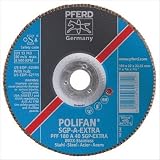 PFERD 62346 POLIFAN SGP 4-1/2 x 5/8-11, 80 Grit Zirconia SPECIAL Flat Flap Disc