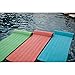 TRC Recreation Serenity 1.5” Thick Vinyl Coated Foam Swimming Pool Float Mat Adult Lounger with Built-In Roll Pillow, Tropical Teal