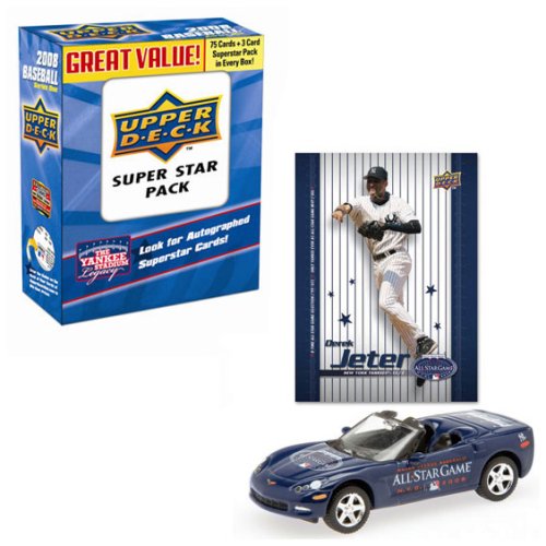 Upper Deck 2008 MLB All-Star Game MLB Dodge Charger with Derek Jeter Trading Card and 2008 Upper Deck Series 1 Super Pack