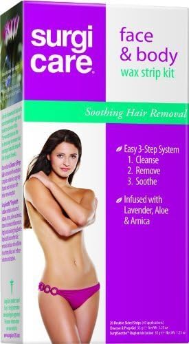 Surgicare Face and Body Wax Strip Kit, 1-Count (Pack of 2) by American International Industries