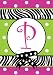 Whimsical Trend Setter Zebra Stripe Double Sided Monogram P Garden Flag Whimsical Trend Setter Zebra Stripe Double Sided Monogram P Garden Flag