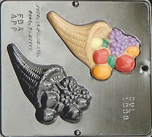 Horn of Plenty Chocolate Candy Mold Thanksgiving 1008 Cornucopia
