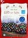 150ct. Net Lights LED Energy Saving Multi Color Indoor Outdoor Holiday Lights, Random Twinkling