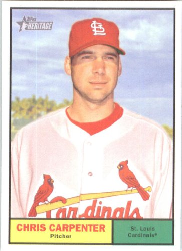 2010 Topps Heritage #32 Chris Carpenter - St. Louis Cardinals (Baseball Cards)