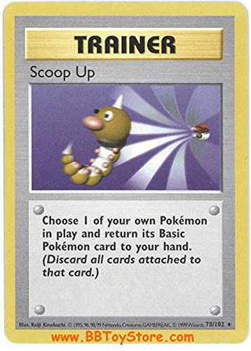 Pokemon Base Set Rare Card #78/102 Scoop Up