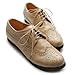 Ollio Women's Shoe Lace Up Low Heels Wingtip Dress Oxford