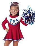California Costumes USA Patriotic Cheerleader Outfit Kids Toddler Costume