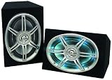 BoomBox MEGAKICK SilverSonic 69 6x9 Speaker, Grill mit LEDs, Paar